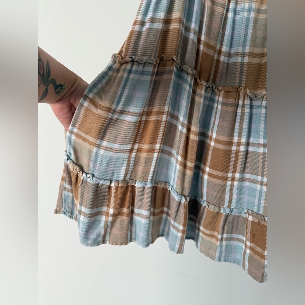 Show Me Your Mumu Maryellen Tiered Mini Dress in Georgetown Plaid - Picture 14 of 16